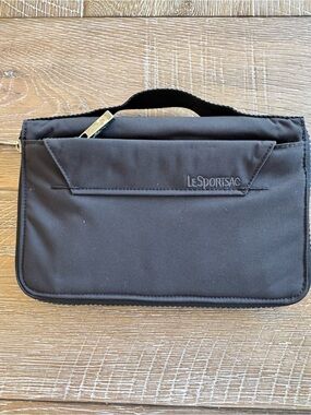 LeSportsac Black Nylon Mens Travel Document Organizer
